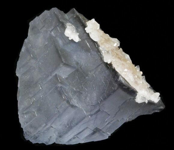 Fluorite Cube Cluster with Calcite Crystals- Pakistan #38651